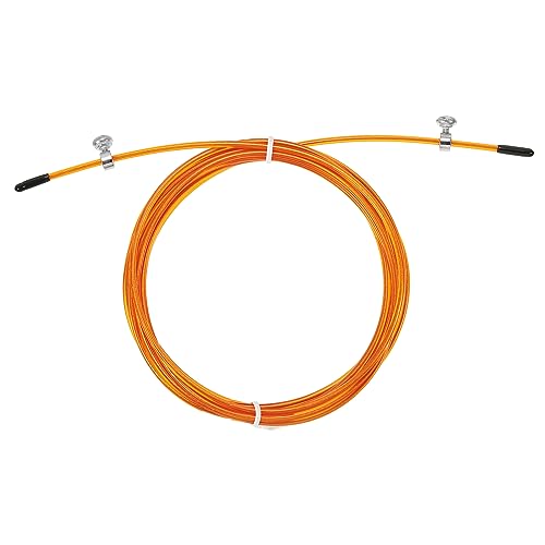PATIKIL Speed Jump Rope Replacement Cable Professional Skipping Rope Steel Wire Replace for High Speed Jump Ropes - color: Orange