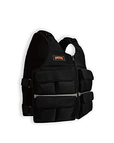 Adjustable Weighted Vest with Shoulder Pads - Adjustable Size & Weight - 10/15/20/30/40/50/80lbs Body Weight Vest for Men & Women - color: B.20 LB