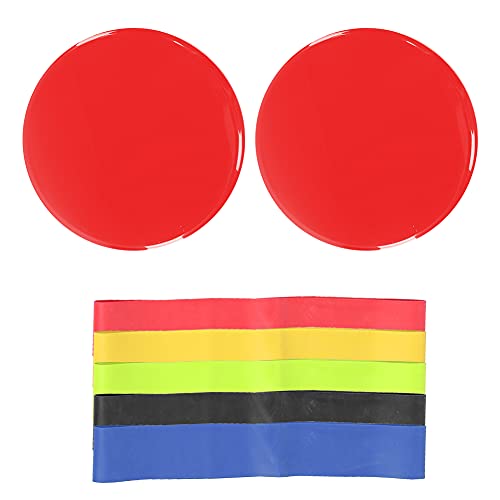 Exercise Core Sliders, Core Sliding Discs, Light and Portable Exercise Gliding Discs, for Carpet Hardwood Floor (Red Sliding Basin + Five-Piece Set + Cloth Bag)