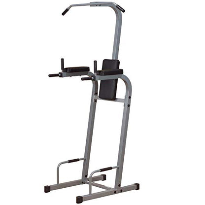 Body-Solid (PVKC83X) Multi-Function Pull Up & Dip Station with Vertical Knee Raise, Chin-Up Bar Stand, and Strength Training Dip Stands
