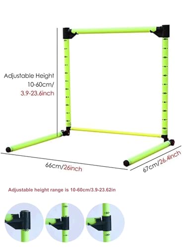 Height Adjustable Hurdles, Adjustable Agility Hurdle and Speed Training Poles Set for Strength and Speed Enhancement in Sports Training, 5 PCS - size: 5 PCS