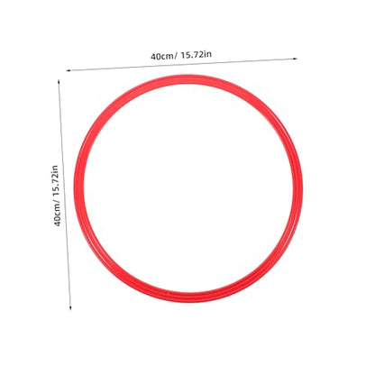 4pcs Soccer Agility Training Rings Sturdy Plastic Sport Rings for Speed and Coordination for Football Players Outdoor Fitness Equipment for Drills and Exercises