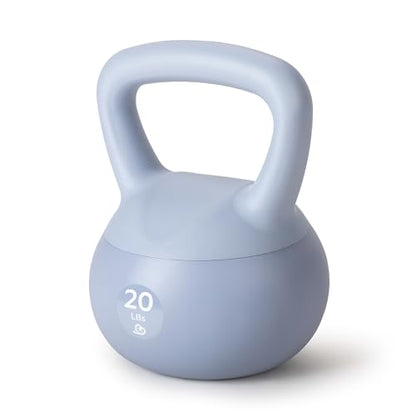 bintiva Soft Kettlebells - Sea and Iron Sand Filled Weights for Women and Men - Color Coded Kettle Bell Sets