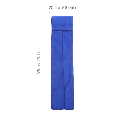 Quick Dry Sports Towel with Hook Loop, Portable Fitness Sweat Towel for Gym, Yoga, Golf – Fast Drying, Lightweight Microfiber in Navy Blue for Travel and Workout