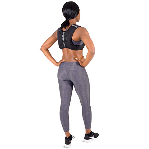 ProsourceFit Exercise Weighted Training Vest - Black - size: 10 lb