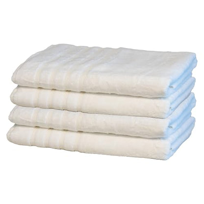 Mosobam Luxury Turkish Bath Sheets, 4 Pack, 35 x 70 in, 700 GSM, White - color: White, size: Bath Sheets, Set of 4