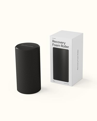 BetterMe Foam Roller for Muscle Recovery – High Density Exercise Roller for Back &Legs – Deep Tissue Massage Roller for Tension, Relief & Stretching (Black)