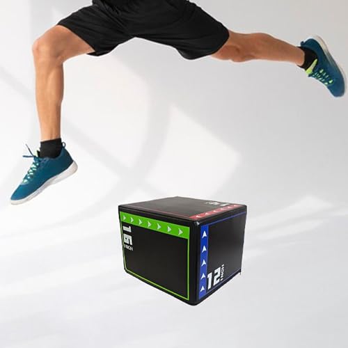 Jumping Exercise Box Plyometric Step Platform Multi-Function Agility Box with Compressed Cotton for Comfortable Workouts Suitable for Home Gym and