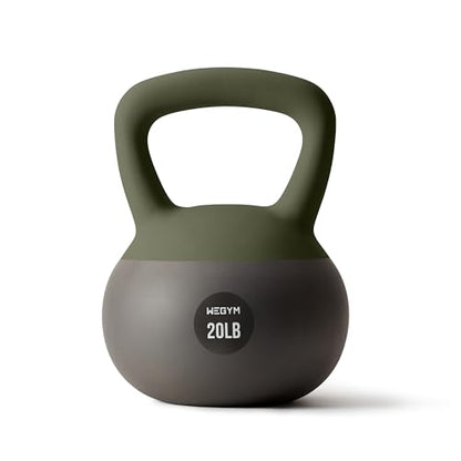 WeGym Soft Kettlebells and Kettlebell Sets for Home Strength Training - color: Forest, style: 20LB