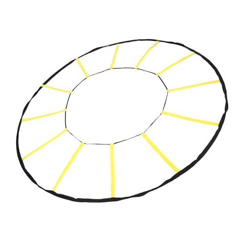 Circular Speed Ladder, Nylon Agility Trainer, 12 Rungs for Soccer and Basketball Footwork Practice
