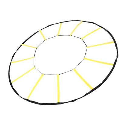 LICAEVEY Durable Circular Agility Ladder with 12 Rungs for Soccer Basketball, Improve Coordination and Speed, Storage Bag Included