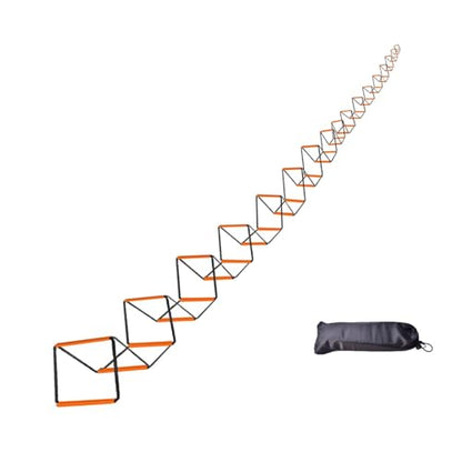 Portable Agility Ladder for Soccer and Fitness Training - size: 32 Grids