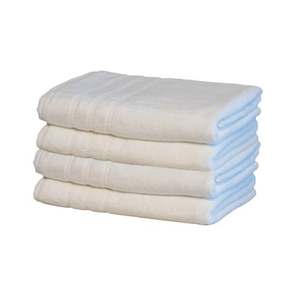 Mosobam Luxury Turkish Bath Towels, 4 Pack, 30 x 58 in, 700 GSM, White - color: White, size: Bath Towels, Set of 4