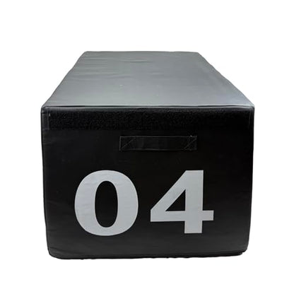 Free Combination Foam Plyometric Jump Box, Height Exercise Box Multiple Height Levels with Non-Slip Surface & EPE Foam for Plyometrics HIIT Strength Training Home Gym (Size:04#-35.4 * 21.7 * 19.7in) - size: 04#-35.4*21.7*19.7in