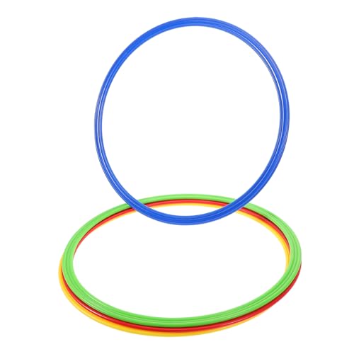 Milisten 4pcs Football Agility Training Ring Jumping Ring for Speed and Coordination Drills Sensory Training Equipment for Soccer Players