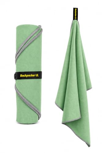 Backpacking Ultralight Quick Dry Microfiber Soft Fast Drying Hand and Face Towel Wash Cloth Camping Yoga Hiking Active Lifestyle (Green, Medium16x28) - color: Green, size: Medium