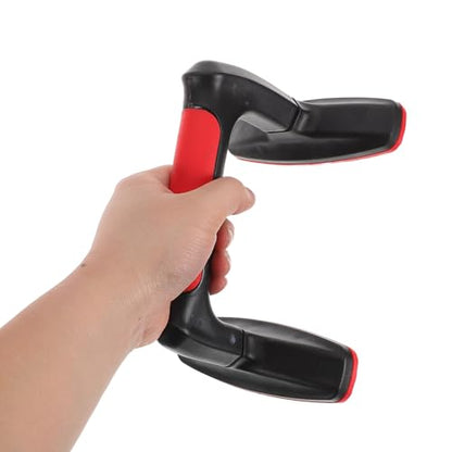 2pcs Red Plastic Push up Bars Stands Non-slip Parallettes Handles Gym Accessories for Men Women Home Floor Strength Training Fitness Equipment