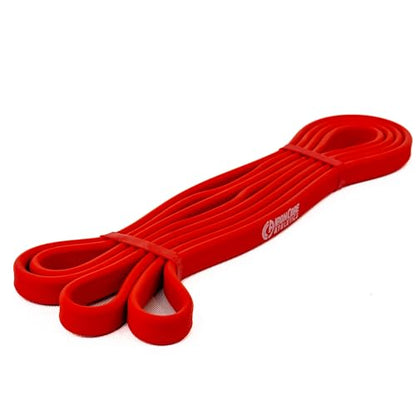 Premium Exercise Bands - Ultra Durable, Non-Slip, Comfort-Edge Resistance - Tested Over 30K Pulls - Three - color: Red 10-35lb - Single