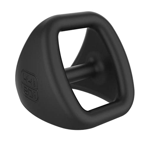 TRX YBell Pro Series 3-in-1 Dumbbell, Kettlebell and Push Up Stand Workout Equipment | Commercial Grade Powder Coated Surface | Perfect for Strength Training & Conditioning Workouts - size: 44 lbs