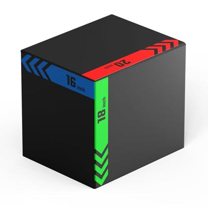HANDBODE 3-in-1 Plyometric Box, Jump Training Equipment - style: 29 lb (16 x 18 x 20 inch)