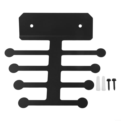 Wall Mounted Resistance Band Storage Rack Metal Steel Organizer for Home Gym Equipment with Anti-Drop Ends, Holds Bands, Handles, Jump Ropes, Weightlifting Belts, Cable Attachments