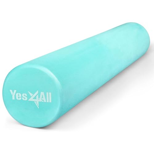 Yes4All EVA Firm Foam Roller for Back - Round Back Roller for Exercise, Yoga & Pilates 12/18/24/36 inch