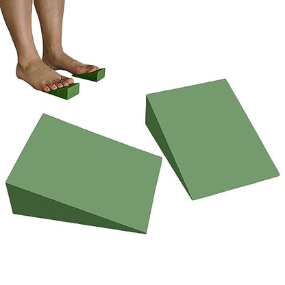 Yoga Foam Wedge, Professional Height Wedge Yoga Prop, Portable Foam Yoga Wedge Stretching Equipment, Supportive Yoga Block, Back Support Foam Incline Slant Board For Leg, Calf, Ankle And Foot Stretchi
