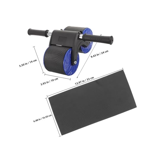 SHERCHPRY Auto Rebound Ab Roller Wheel with Knee Pad for Home Gym Fitness Deep Abdominal Training Equipment for Men and Beginners Core Strength Exercise Roller Disc for Targeted Upper Body