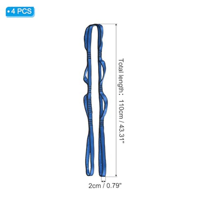 PATIKIL Daisy Chain Straps, Strong Climbing Strap Adjustable Nylon Chain Sling with Loops for Aerial Yoga Hammock Swing