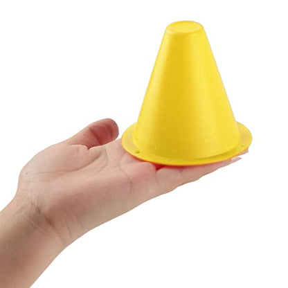 Dioche 10pcs Soccer Training Cone, Plastic Traffic Cones Sport Training Marker Cone, Disc Cones Barriers Marker Holder Sports Accessory for Soccer, Skating, Football, Basketball, Wholesale Business