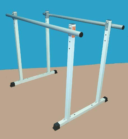 Titan Gymnastics Parallel Bar, (2) Adjustable Heights & (3) Adjustable Widths, with 2” Dia Parallel Bars – Made in The USA.