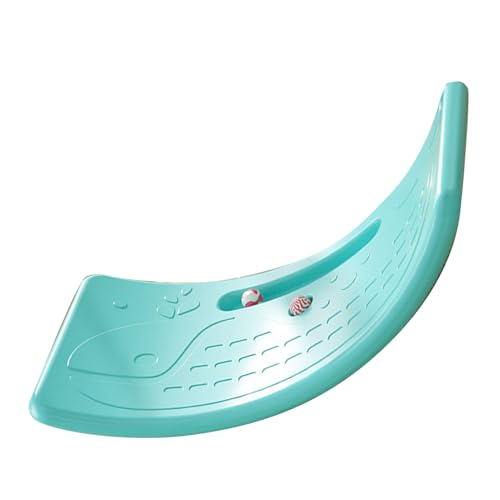 Kids Wobble Board, Plastic Wobble Board Balance Trainer Board Curvy Rocker Board for Yoga and Exercise, 50kg / 110.2lb Capacity