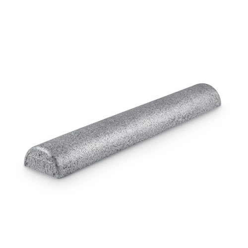 OPTP Silver AXIS Foam Roller, Moderate Density for Sports Medicine, Physical Therapy, Pilates, Yoga - Myofascial Release on Trigger Points (Silver Moderate Density, 36" x 3" Half-Round) - size: Silver - 36" x 3" Half-round