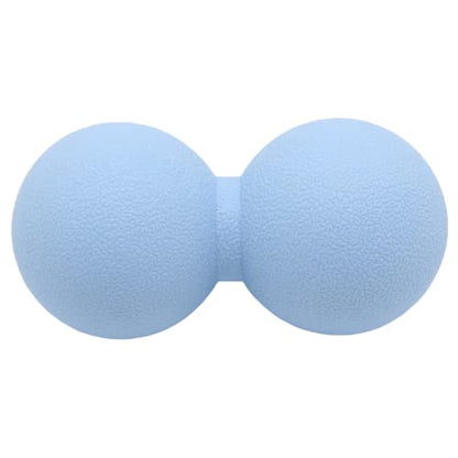 Hard Peanut Massage Ball, Double Lacrosse Massage Ball. Deep Tissue Massage Roller Mobility Ball for Physical Therapy Myofascial Release Muscle Relaxer Acupoint Massage (Blue)
