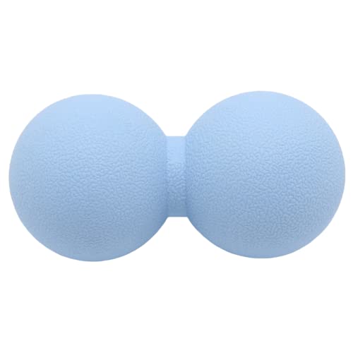 Hard Peanut Massage Ball, Double Lacrosse Massage Ball. Deep Tissue Massage Roller Mobility Ball for Physical Therapy Myofascial Release Muscle Relaxer Acupoint Massage (Blue)
