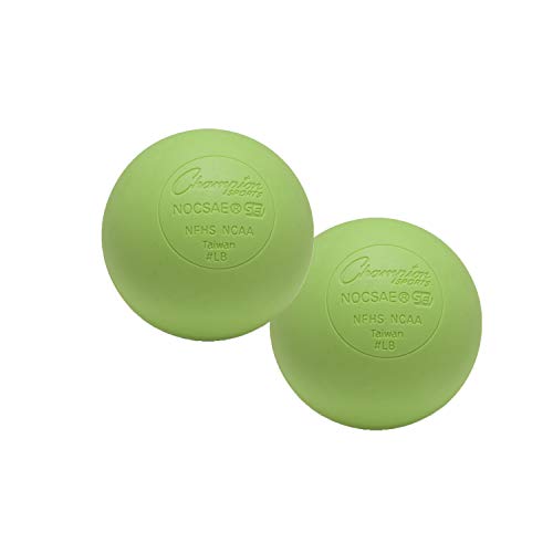 Champion Sports Lacrosse Balls & Rhino Skin® Foam Balls – Official Size Balls for Games, Practice & Training, NCAA, NFHS & SEI Certified, Multiple Colors, Packs & Styles Available