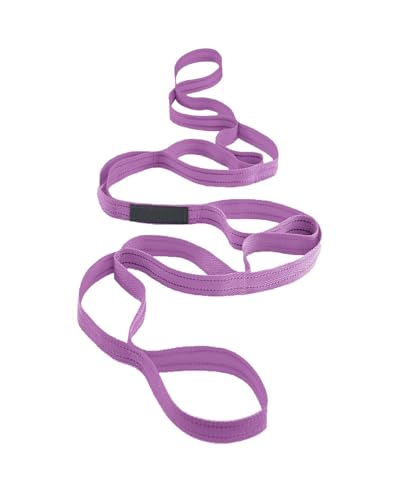 10 Loops Stretching Strap Yoga Strap Stretch Bands Physical Therapy for Exercise - color: Purple