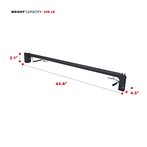 Sunny Health & Fitness Power Cage Squat Rack Upgrade Attachments, Dip Bar, Plate Bar Holder, Belt Squat, J Hook, Lat, Adapter, U Ring, Pull Up Bar, Landmine, Captain's Chair, Tricep Rope For Home Gym - style: Pull Up Bar