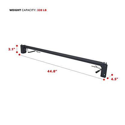 Sunny Health & Fitness Power Cage Squat Rack Upgrade Attachments, Dip Bar, Plate Bar Holder, Belt Squat, J Hook, Lat, Adapter, U Ring, Pull Up Bar, Landmine, Captain's Chair, Tricep Rope For Home Gym - style: Pull Up Bar
