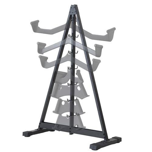 LAT Pulldown Storage,LAT Bar Organizer,LAT Pulldown Attachments.Attachment Storage Rack for Mag Grip - Home Gym Fitness Heavy Duty A-Frame Stand and Gym Wall Storage.（Pay attention to the spacing between hooks when hanging items）