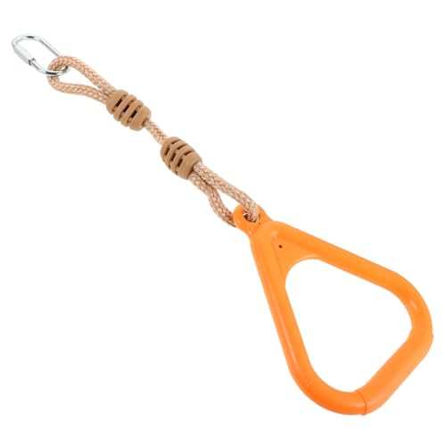 ’s Outdoor Gymnastics Rings with Adjustable Straps for Pull-up and Climbing, Sturdy Fitness Rings for ’ Playground and Home Exercise