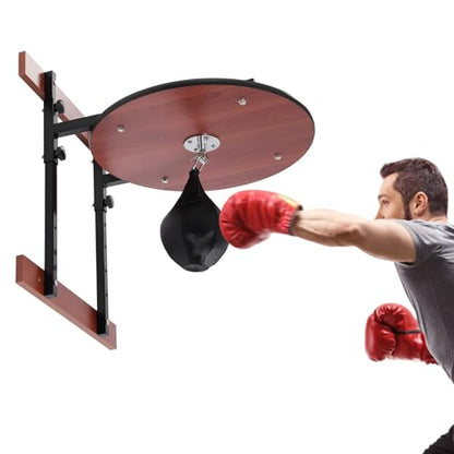 Speed Bag Platform Kit, Wall Mount Punching Bag Practice Speedbag Set Heavy Duty Boxing Training Equipment Adjustable Height Boxing Speed Ball for Boxing Training, Exercise, Fitness