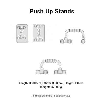 Push Up Stands for Home Workout, TPE Handles Increase Range of Motion, Compact Strength Training Equipment for Chest and Triceps (1 PC) - color: Green