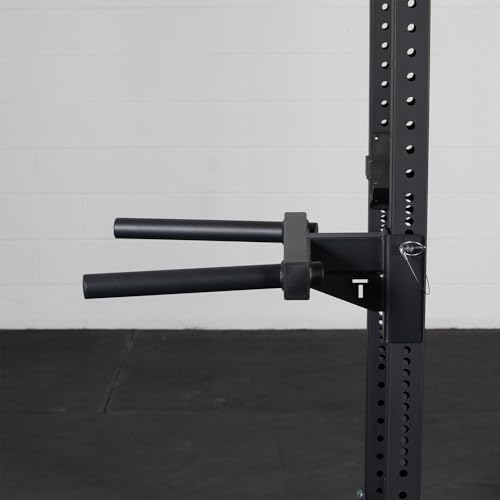 Titan Fitness Y-Dip Bar Fits X-3 Series Power Racks, Rack Mounted Dip Attachment, 550 LB Capacity, Dip Bar Station for Tricep Dips, Bodyweight Training, Calisthenics, Squat Rack