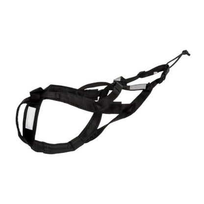 Pulling Harness,Nylon Dog Running Harness with Reflective Tape,Water Prevention Sled Reins for Exercise,Bikejoring,Skijoring,Puppy Sledding(XL,Black)