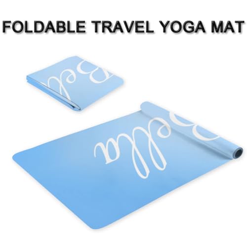 Custom Name Yoga Mat,Personalized Travel Yoga Exercise Mat,Non Slip,Perfect for Kids & Adults,Gradient Color D Series - color: Style 4