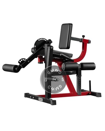 GMWD Leg Extension and Curl Machine, Lower Body Special Leg Machine, Adjustable Leg Exercise Bench with Plate Loaded, Leg Rotary Extension for Thigh, Home Gym Weight Machine