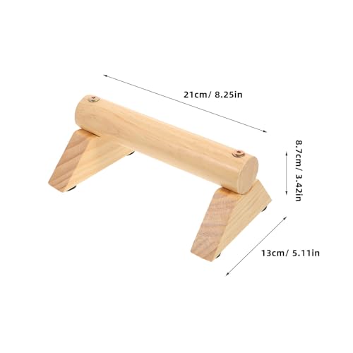GANAZONO Push-up Handles Set with Non-slip Pads, Pine Wood Exercise Handles 21x13x8.7cm, Fitness Accessory for Home Workout and Strength Training