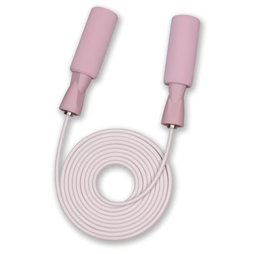 Jump Rope for Fitness, Adjustable Jump Rope for Men and Women, Exercise Rope for Adults, Cardio Training, Gym and Home Workouts - color: Pink