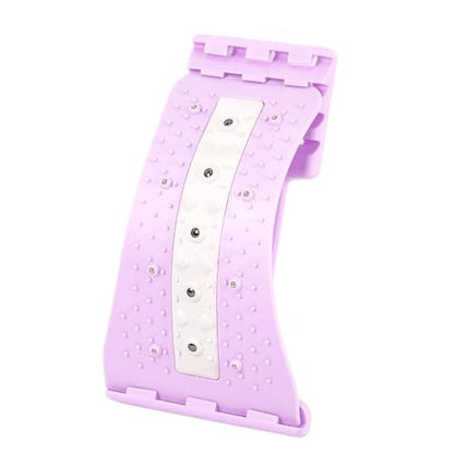 Back Arch Stretcher with Massage Points 4 Level Adjustable Curved Ergonomic - color: Purple
